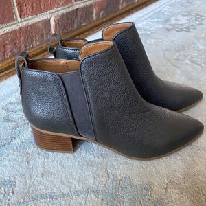 Franco Sarto Leather Jollie Booties / Ankle Boots
